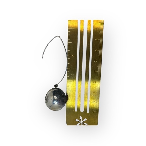 Disc dangle earrings 925 - Picture 4 of 4